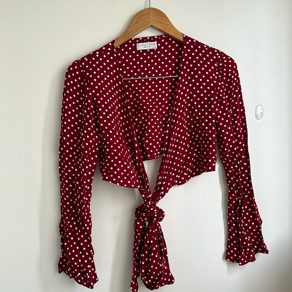 Flynn Skye wrap around crop top
